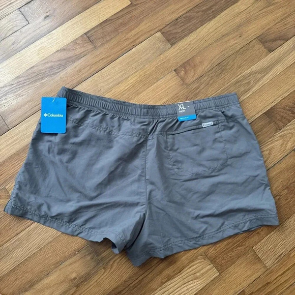 Columbia Sandy River Woman’s Shorts Solid Kakhi 3" Inseam Swim Casual Size XL - Picture 5 of 6